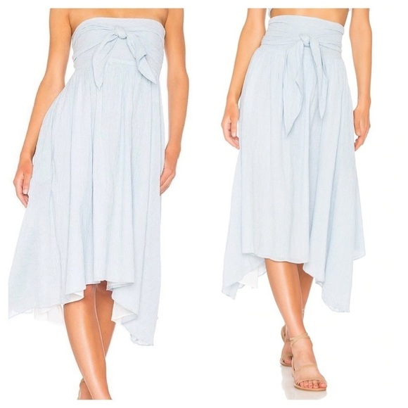 Apiece Apart Dresses & Skirts - Apiece Apart / Cosmos Convertible Wrap Skirt dress blue hammam stripe midi 4